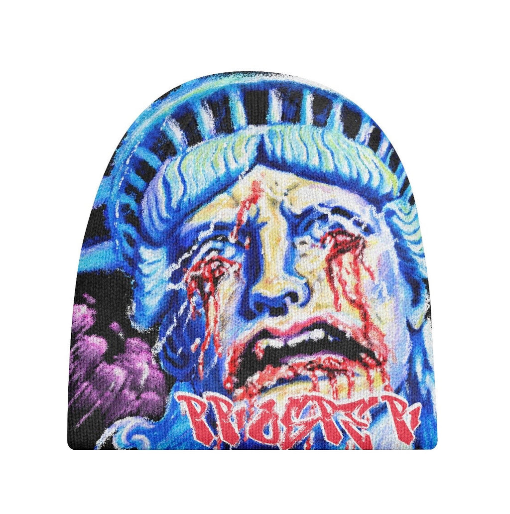 Distressed liberty Beanie